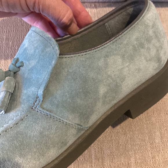Hush Puppies EUC Suede Lt. Green Women’s Loafers - SZ 9 Perfect for Fall! - Picture 14 of 15